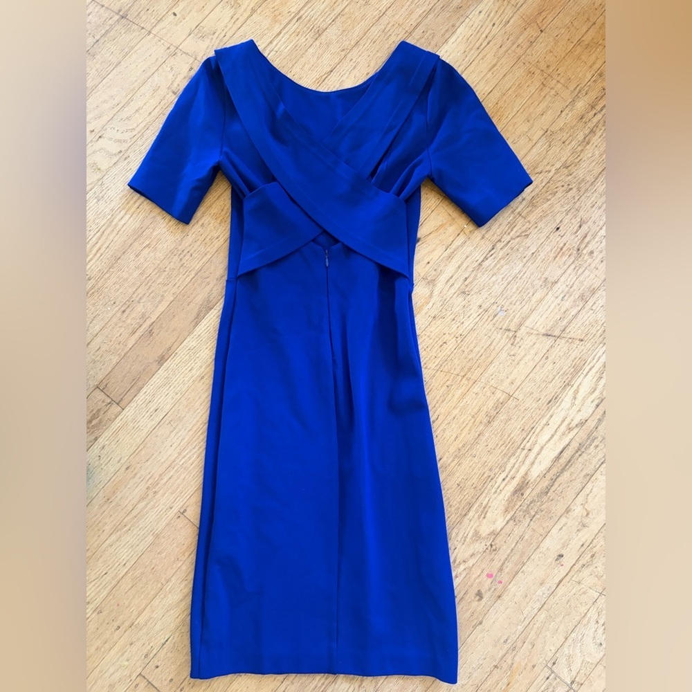 Armani Exchange sheath midi crossover bodycon dress